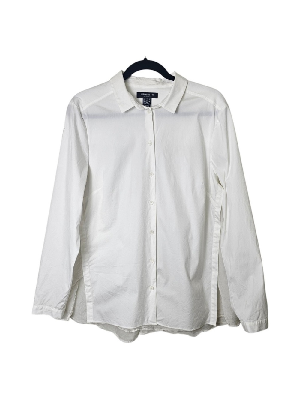 Lafayette 148 New York White Button-Down Shirt